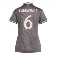 Camiseta Real Madrid Eduardo Camavinga #6 Tercera Equipación Replica 2024-25 para mujer mangas cortas